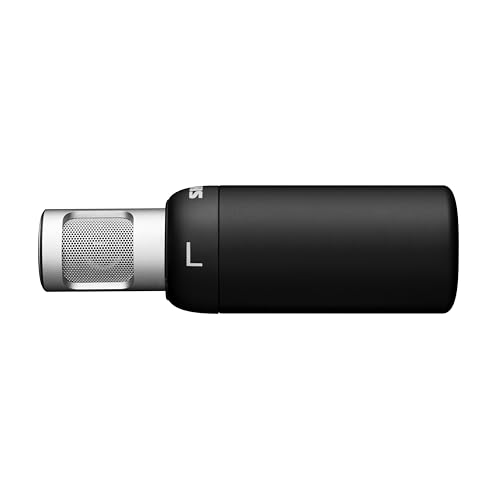 Shure MoveMic 88+ Wireless Microphone - Professional Audio Recorder for Film/Field Recording Interviews, Stereo Mic 4 Polar Patterns | Compatible with iOS/Android via Motiv App (MV88+W-Z7)