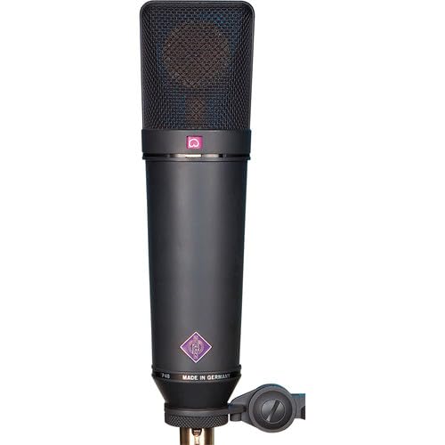 Neumann U 87 Ai mt Set Z Multipattern Large Dual Diaphragm Condenser Microphone in Matte Black Finish with Wood Case