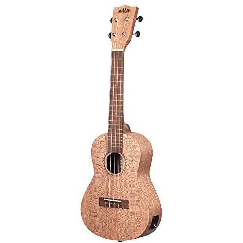 Kala Brand Music Co. KA-20 Collection, 4-String Ukulele, Right, Natural, Concert (KA-20CE)