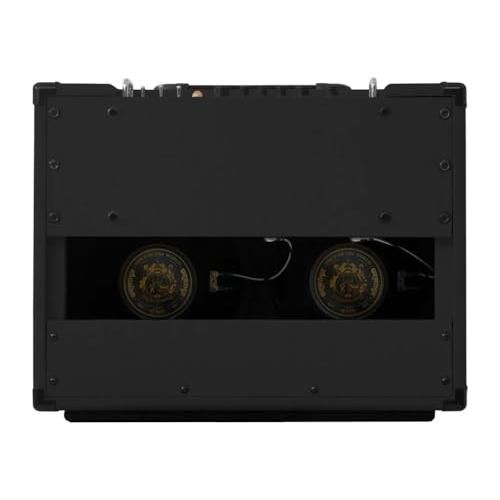 Orange Rocker 32 30W 2x10 Tube Guitar Combo Amplifier, Black Bundle w/Pig Hog Black Woven Instrument Cable, 12-Pack Guitar Picks & Liquid Audio Polishing Cloth