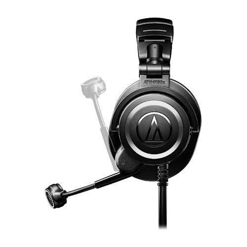 Liquid Audio Audio-Technica ATH-M50XSTS StreamSet Streaming Headset Bundle with Pig Hog 25' Headphone Extension Cable, Polishing Cloth