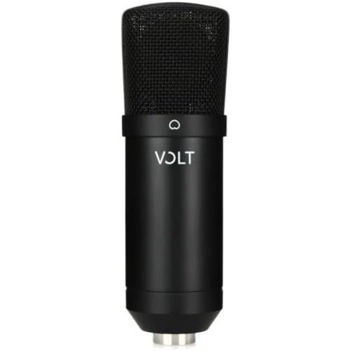 Universal Audio Volt 2 Studio Pack Bundle w/2-Pack Pig Hog 8mm XLR Mic Cable, 2-Pack Pig Hog "Black Woven" Instrument Cable, Liquid Audio Pop Filter and Liquid Audio Polishing Cloth