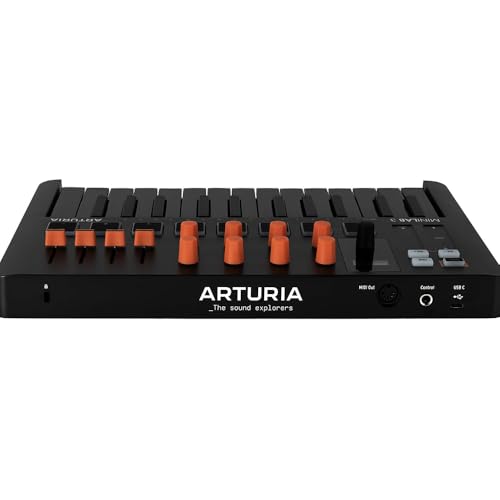Arturia MiniLab 3 Portable MIDI Keyboard Controller Bundle & Polishing Cloth