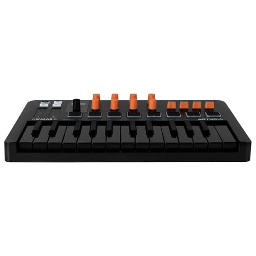Arturia MiniLab 3 Portable MIDI Keyboard Controller Bundle & Polishing Cloth