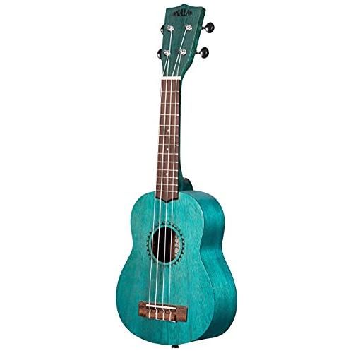 Kala Brand Music Co. WATER COLOR MERANTI SERIES SATIN OCEAN BLUE SOPRANO UKULELE (KA-MRT-BLU-S)