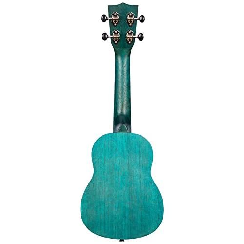 Kala Brand Music Co. WATER COLOR MERANTI SERIES SATIN OCEAN BLUE SOPRANO UKULELE (KA-MRT-BLU-S)