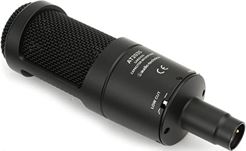 Audio-Technica Condenser Microphone, Black (AT2035)