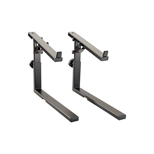 K&M Konig & Meyer Keyboard Stacker | Compatible w/K&M Omega Table Style Stand | Add Keyboard, Laptop, Midi Controller, Mixer | Height/Tilt/Width Adjustment | Steel | German Made