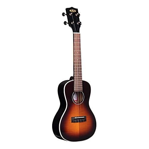 Kala KA-FMTB-C Flame Maple Concert Ukulele, Tobacco Burst