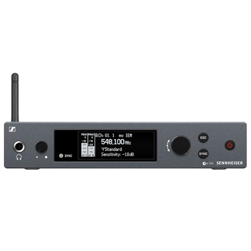 Liquid Audio Sennheiser ew IEM G4-A Wireless in-Ear Monitoring System Bundle w/Pig Hog PHM10 8mm Mic Cable, 4-Pack Blucoil AA Batteries Polishing Cloth