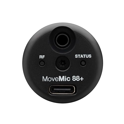 Shure MoveMic 88+ Wireless Microphone - Professional Audio Recorder for Film/Field Recording Interviews, Stereo Mic 4 Polar Patterns | Compatible with iOS/Android via Motiv App (MV88+W-Z7)
