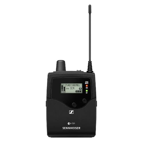 Liquid Audio Sennheiser ew IEM G4-A Wireless in-Ear Monitoring System Bundle w/Pig Hog PHM10 8mm Mic Cable, 4-Pack Blucoil AA Batteries Polishing Cloth