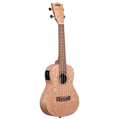 Kala Brand Music Co. KA-20 Collection, 4-String Ukulele, Right, Natural, Concert (KA-20CE)