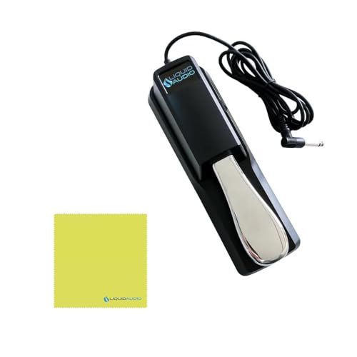 Kawai ES60 88-key Digital Piano in Black Bundle with Liquid Audio Sustain Pedal and Polishing Cloth -