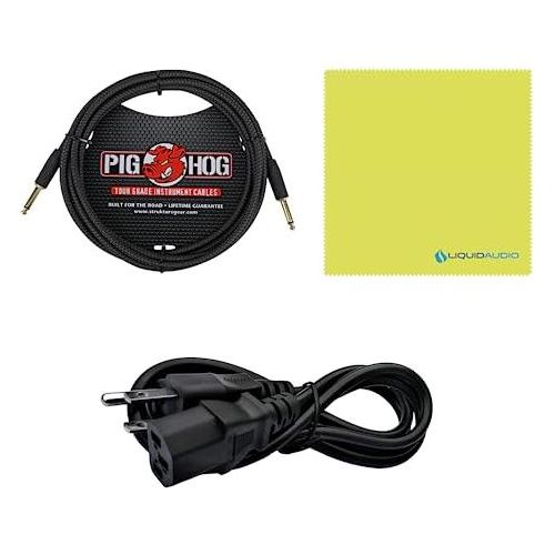 Orange Crush 35RT Guitar Combo Amplifier Bundle w/Pig Hog Black Instrument 10 Cable and Liquid Audio Polishing Cloth