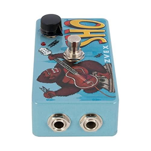 ZVEX Effects Super Hard On Vexter VSHO Booster Guitar Effects Pedal Bundle w/ 2X Dual Right Angle 6" Patch Cables & Liquid Audio Polishing Cloth