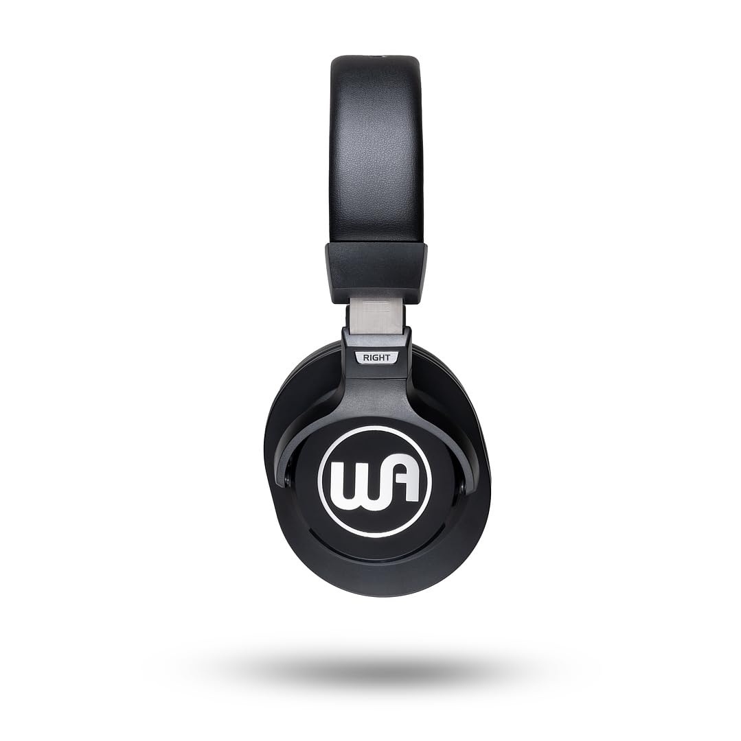 Warm Audio WA-HRT Headroom, Closed Studio Headphones (45 mm Neodymium Driver, Interchangeable Ear Pads, for Monitoring & Recording), Black