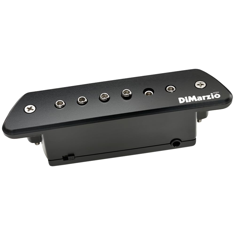 DiMarzio DP234 Evolution® The Black Angel™ Acoustic Soundhole Pickup, Black Bundle w/ 12-Pack Guitar Pick and Liquid Audio Polishing Cloth