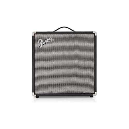 Fender Rumble 40 Bass Amplifier Bundle w/Pig Hog PCH10BK Black Woven Instrument Cable, Power Cable, 12x Fender Picks and Liquid Audio Polishing Cloth