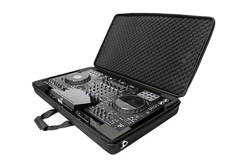 Magma Flight Case Compatible with AlphaTheta DDJ-GRV6 & Pioneer DJ DJ FLX-10 Workstations with Laptop Platform