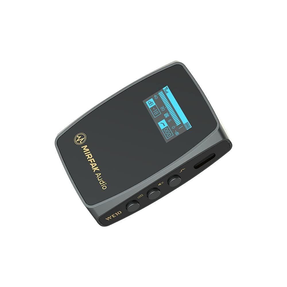 MOZA MIRFAK Audio WE10 Pro Dual-Channel Wireless Microphone System for Lavalier/Short Video Radio Collocation Dual-Channel Receiver