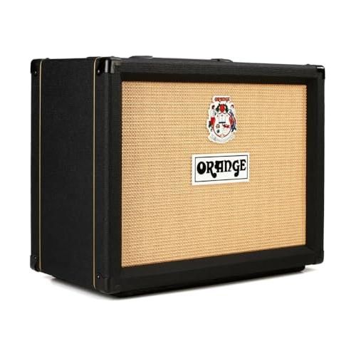 Orange Rocker 32 30W 2x10 Tube Guitar Combo Amplifier, Black Bundle w/Pig Hog Black Woven Instrument Cable, 12-Pack Guitar Picks & Liquid Audio Polishing Cloth