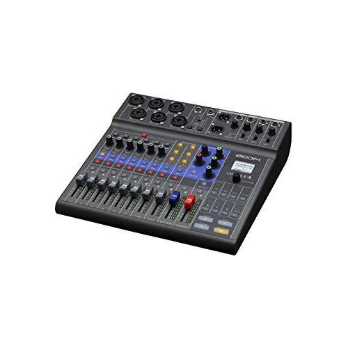 Zoom LiveTrak L-8 Podcast Recorder, Battery Powered, Digital Mixer and Recorder