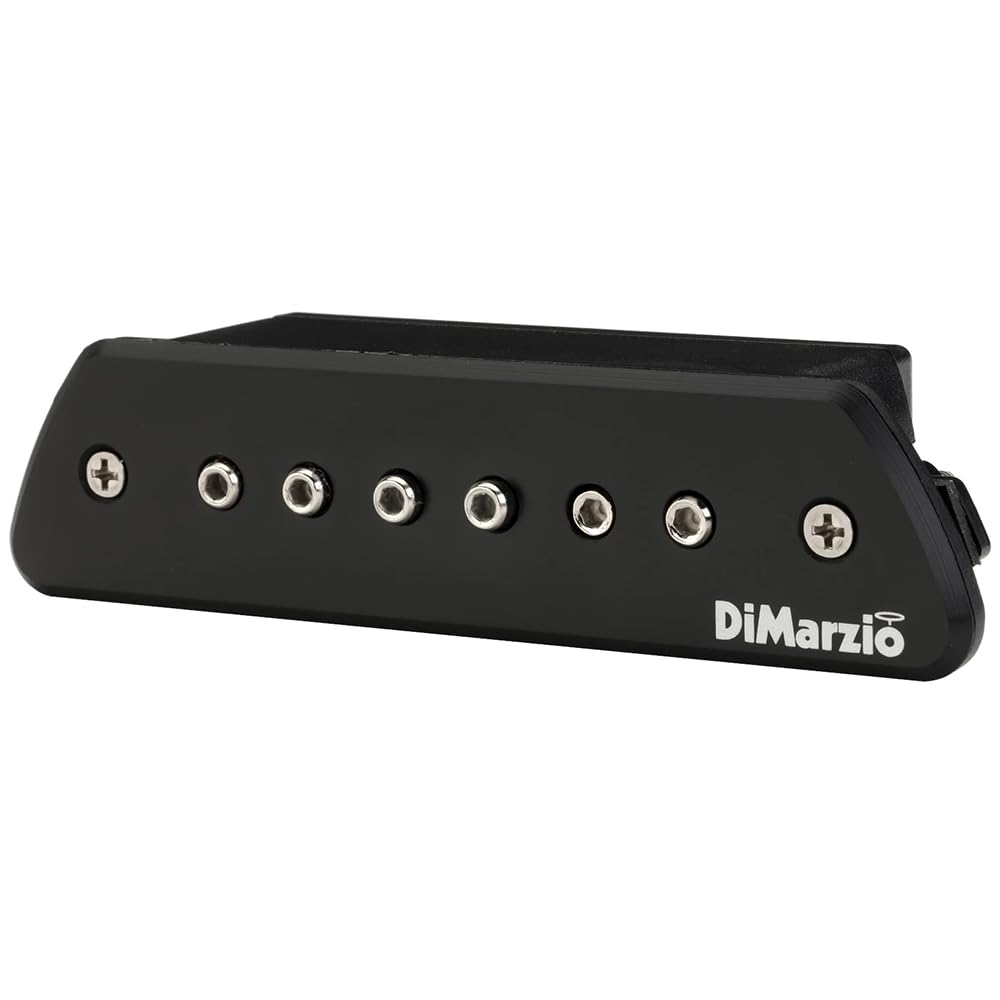 DiMarzio DP234 Evolution® The Black Angel™ Acoustic Soundhole Pickup, Black Bundle w/ 12-Pack Guitar Pick and Liquid Audio Polishing Cloth