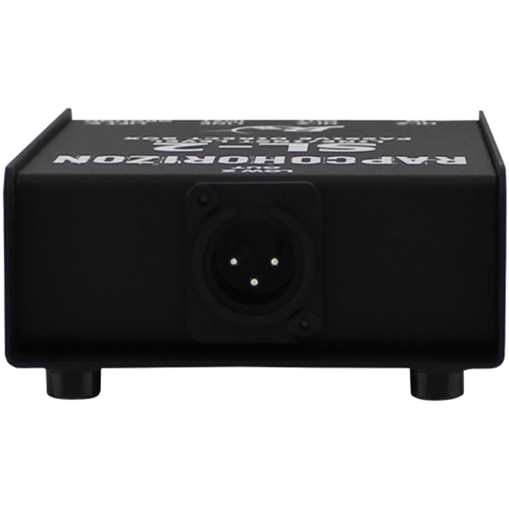 RapcoHorizon SL-2 Passive Direct Box Bundle w/Pig Hog PCH10BK "Black Woven" Instrument Cable and Liquid Audio Polishing Cloth