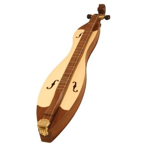 Roosebeck DMCRT4 4-String Cutaway Mountain Dulcimer, F-Hole Openings and Scrolled Pegbox