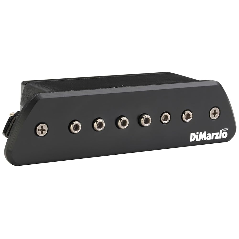 DiMarzio DP234 Evolution® The Black Angel™ Acoustic Soundhole Pickup, Black Bundle w/ 12-Pack Guitar Pick and Liquid Audio Polishing Cloth