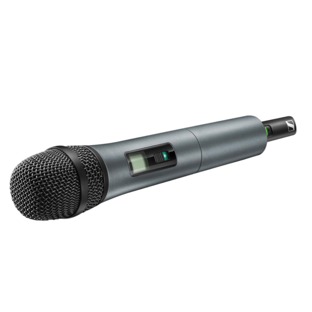 Liquid Audio Sennheiser XSW 2-865-A Wireless Handheld Microphone System Bundle w/Pig Hog PHM10 8mm Mic Cable, 4-Pack Blucoil AA Batteries Polishing Cloth