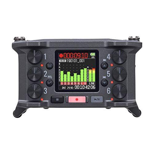 Zoom F6 Field Recorder/Mixer, Professional Field Recording, Audio for Video, 32-Bit Float Recording, 14 Channel Recorder, 6 XLR Inputs
