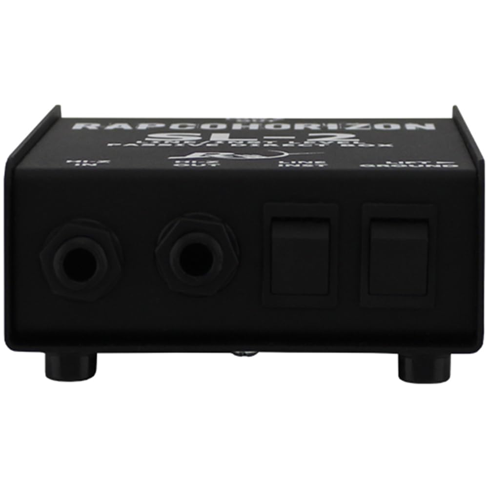 RapcoHorizon SL-2 Passive Direct Box Bundle w/Pig Hog PCH10BK "Black Woven" Instrument Cable and Liquid Audio Polishing Cloth