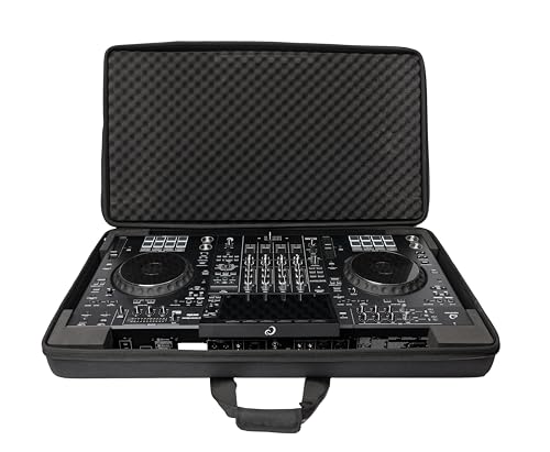Magma Flight Case Compatible with AlphaTheta DDJ-GRV6 & Pioneer DJ DJ FLX-10 Workstations with Laptop Platform