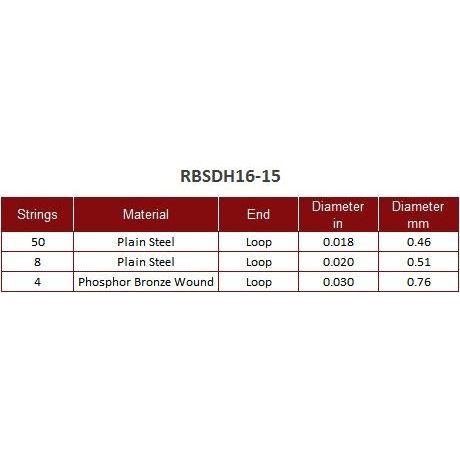 Roosebeck 16/15 Hammered Dulcimer String Set