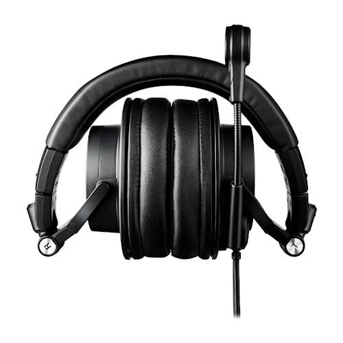 Liquid Audio Audio-Technica ATH-M50XSTS StreamSet Streaming Headset Bundle with Pig Hog 25' Headphone Extension Cable, Polishing Cloth