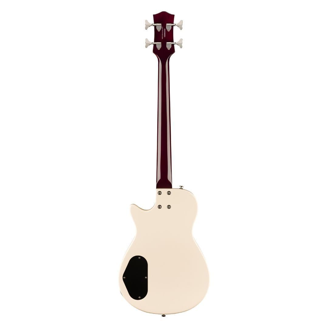 Gretsch Streamliner Jet Club Single-Cut 4-String Right-Handed Bass Guitar with Nato Body and Laurel Fingerboard (Vintage White)