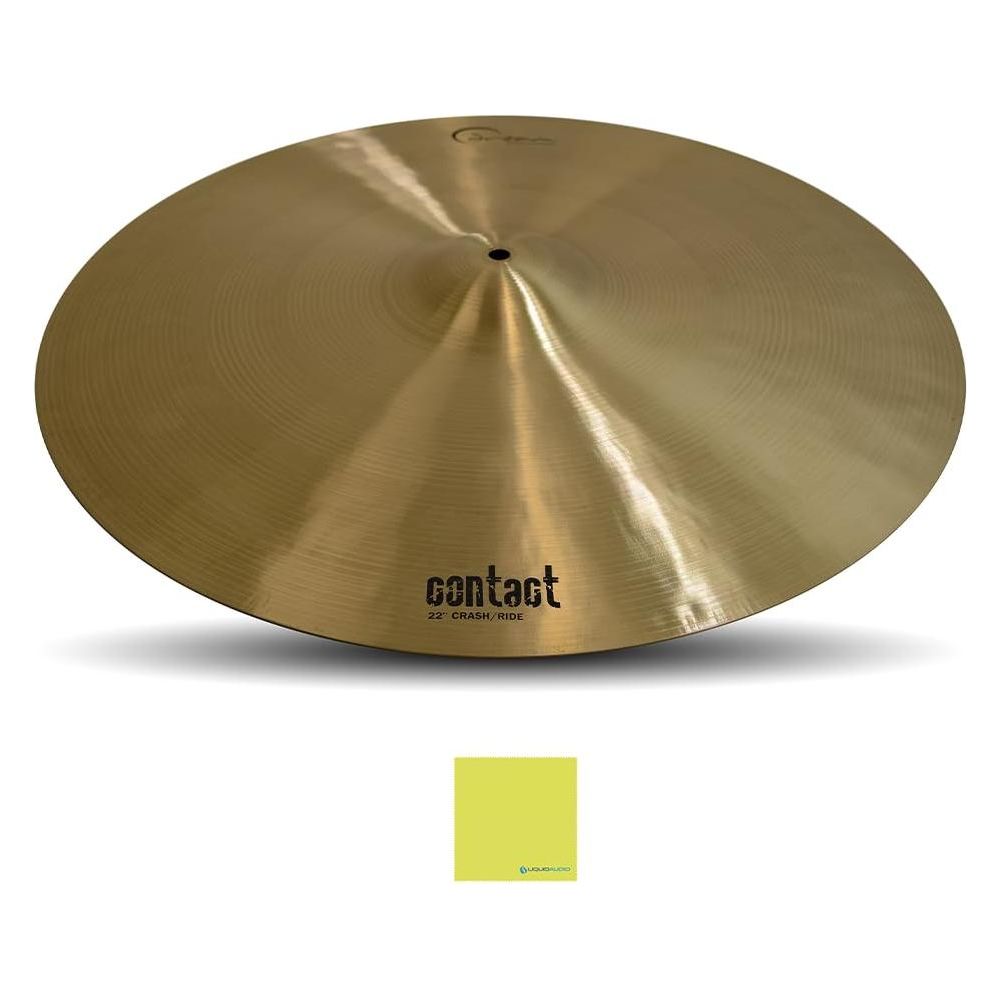 Dream Cymbals and Gongs C-CRRI22 Contact Crash/Ride 22" Cymbal Bundle w/Liquid Audio Polishing Cloth