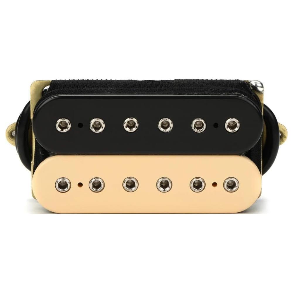 DiMarzio DP100BC Super Distortion Humbucker Pickup, Black/Cream with 12x Guitar Picks and Liquid Audio Polishing Cloth