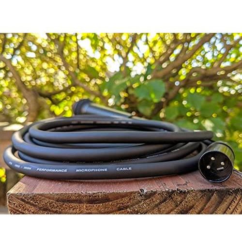 Pig Hog PHM3 8mm Tour Grade Mic Cable, XLR 3ft - 2-pack, Speaker
