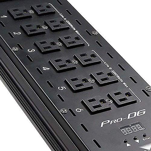 CHAUVET DJ Pro-D6 DMX-512 Dimmer/Switch Pack (6-Channel) | LED Light Controllers, BLACK