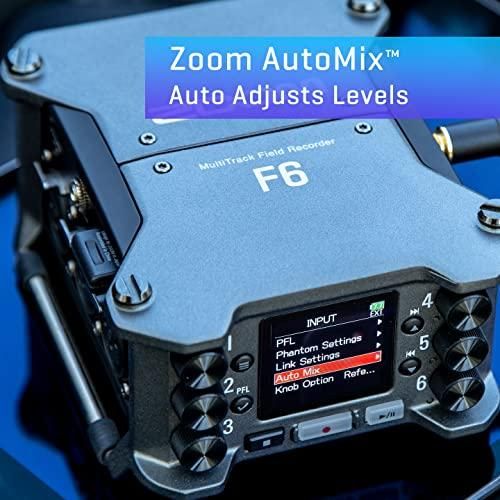 Zoom F6 Field Recorder/Mixer, Professional Field Recording, Audio for Video, 32-Bit Float Recording, 14 Channel Recorder, 6 XLR Inputs