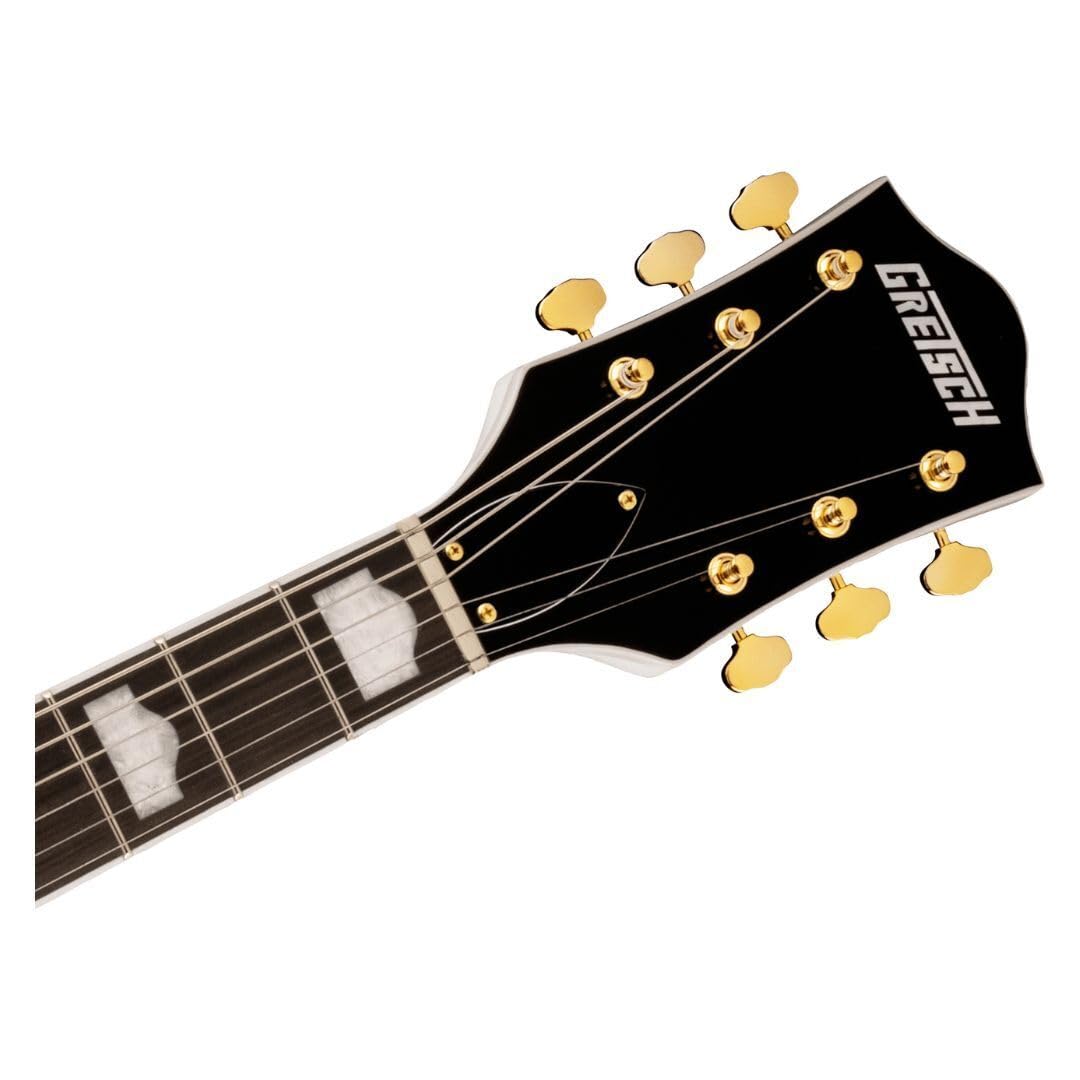 Gretsch G5422TG Electromatic 6-String Right-Handed Classic Double-Cut Hollowbody Electric Guitar with Bigsby, Laurel Fingerboard and Maple Neck (Snowcrest White)