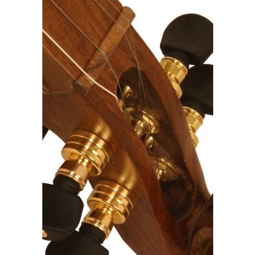 Roosebeck DMCRT4 4-String Cutaway Mountain Dulcimer, F-Hole Openings and Scrolled Pegbox