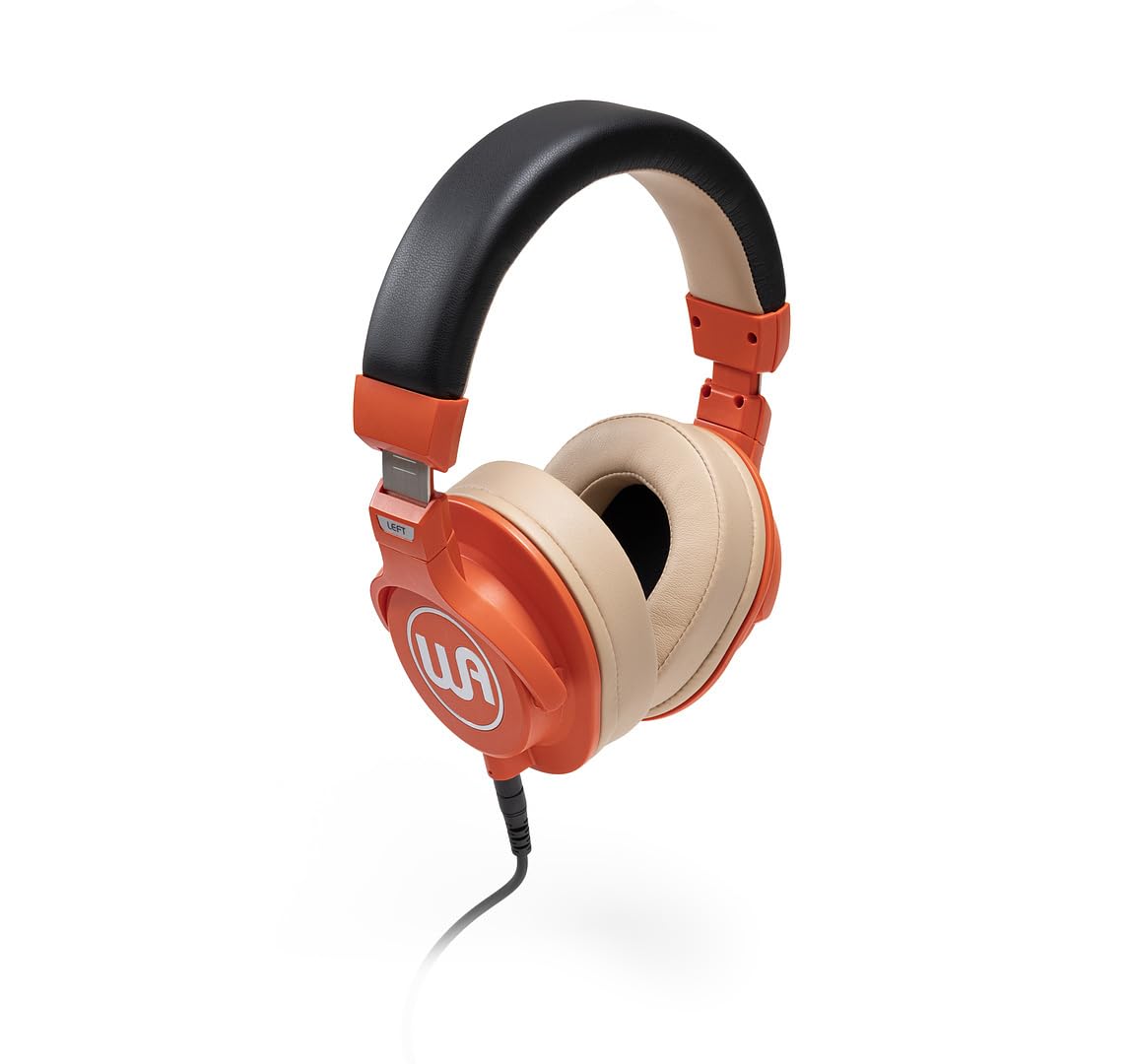 Warm Audio WA-HRT Headroom, Closed Studio Headphones (45 mm Neodymium Driver, Interchangeable Ear Pads, for Monitoring & Recording), Orange