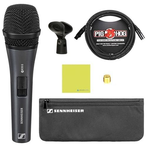 Liquid Audio Sennheiser E 835-S Cardioid Dynamic Vocal Microphone ...
