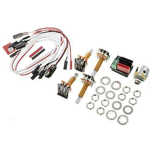 EMG 1 or 2 Pickups HZ (PASSIVE) Conversion Wiring Kit Long Shaft