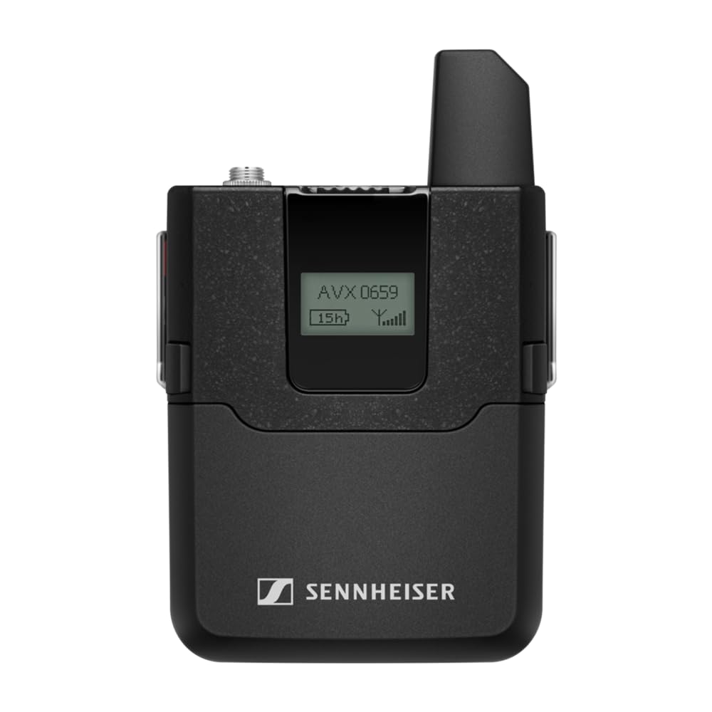Liquid Audio Sennheiser AVX-Combo Set-4 Wireless Handheld Omnidirectional Microphone Bundle w/Pig Hog PHM10 8mm Mic Cable, 4-Pack Blucoil AA Batteries Polishing Cloth