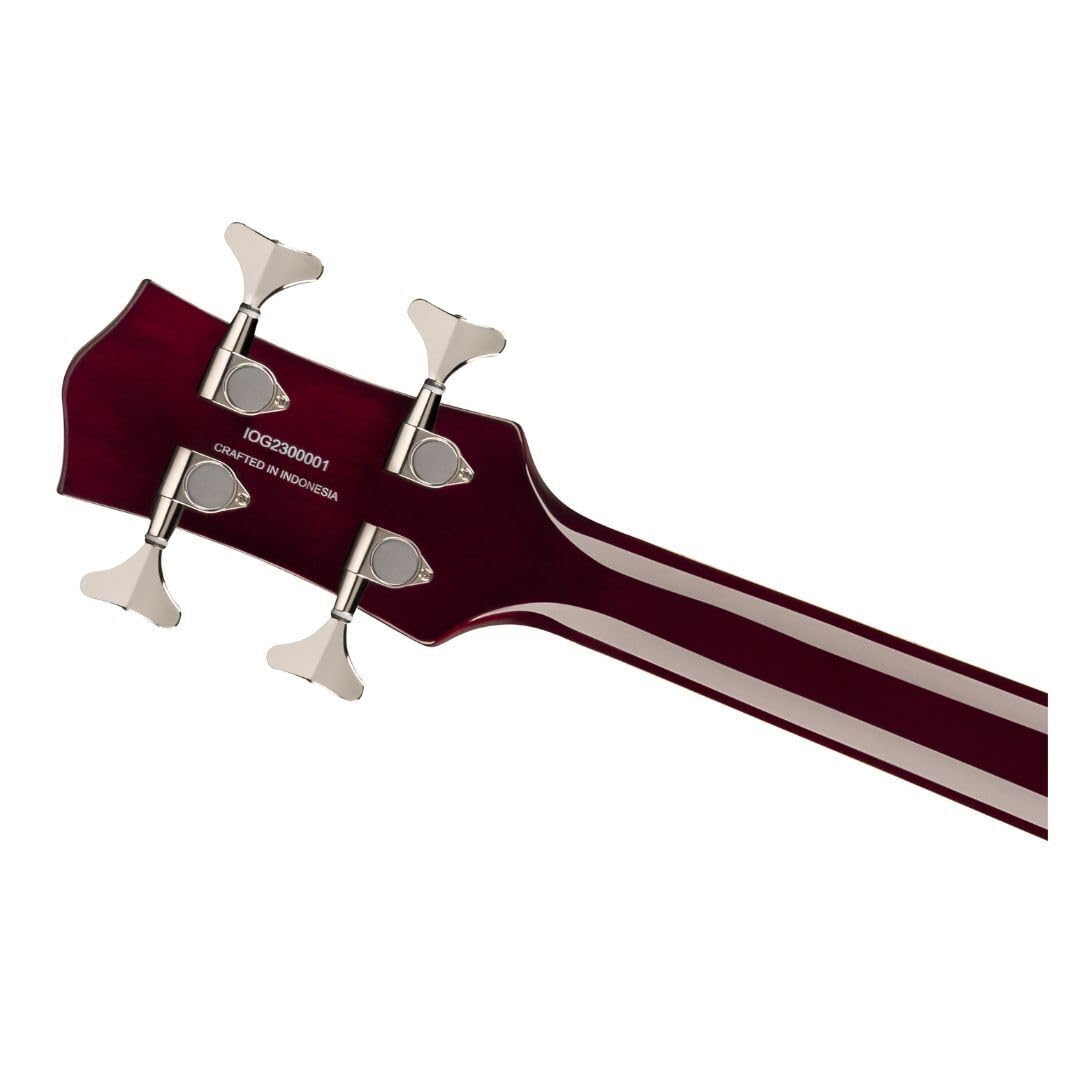 Gretsch Streamliner Jet Club Single-Cut 4-String Right-Handed Bass Guitar with Nato Body and Laurel Fingerboard (Vintage White)